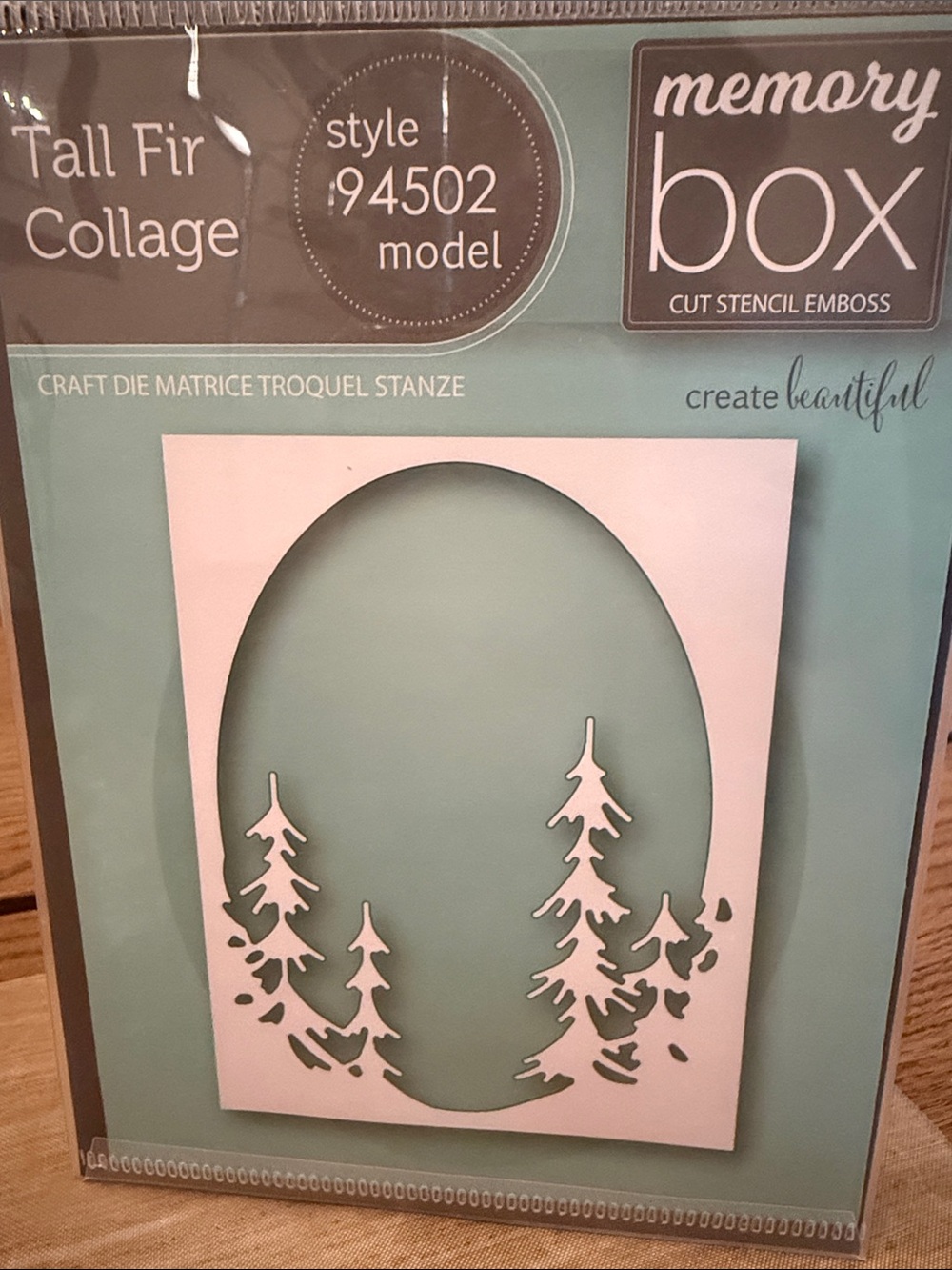 Memory Box Tall Fir Collage Die